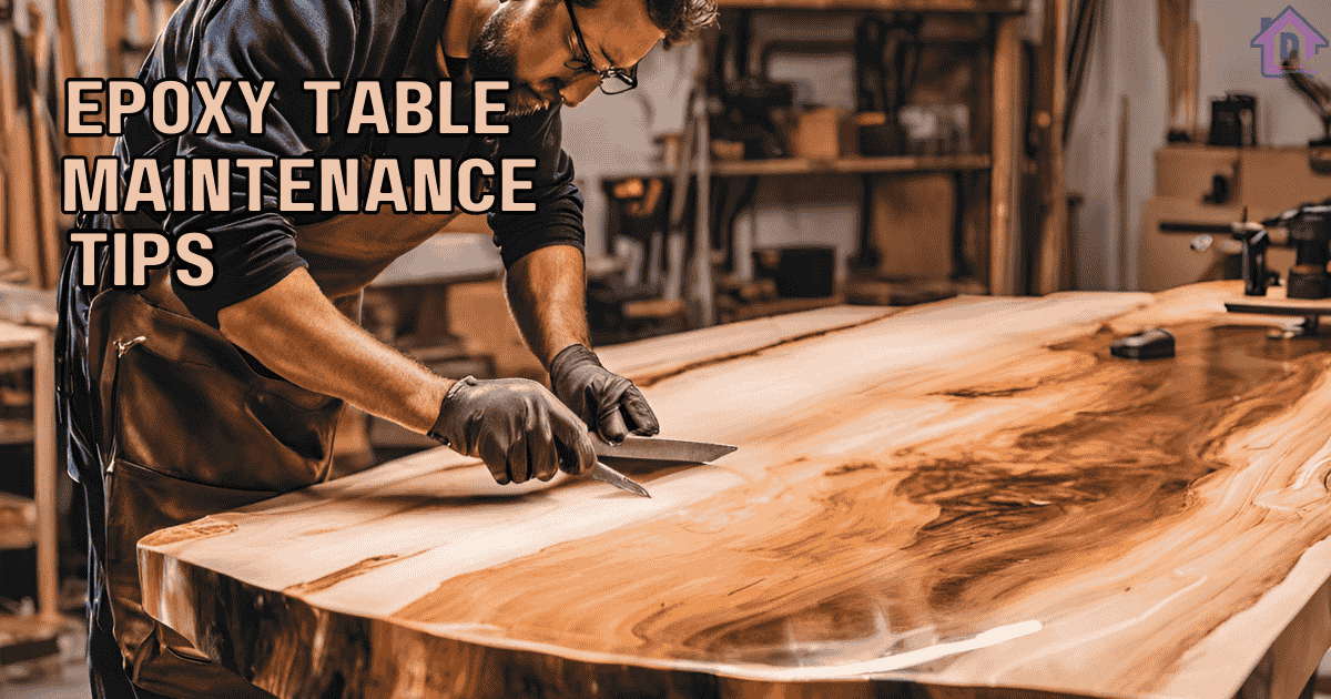 Epoxy table maintenance tips for lasting beauty and durability.