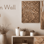 Wooden wall decor featuring rustic designs and natural textures for home interiors