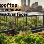 Rooftop greenhouse disadvantages including costs, structural risks, and weather-related concerns.