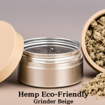 Sustainable Hemp Eco Friendly Grinder Beige for herb grinding