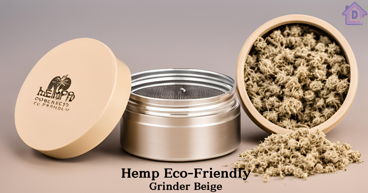 Sustainable Hemp Eco Friendly Grinder Beige for herb grinding