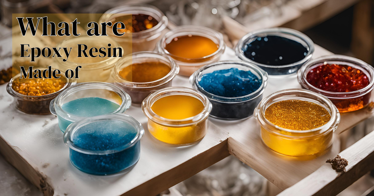 Epoxy resin ingredients: epoxide compounds and hardeners that create a strong material.